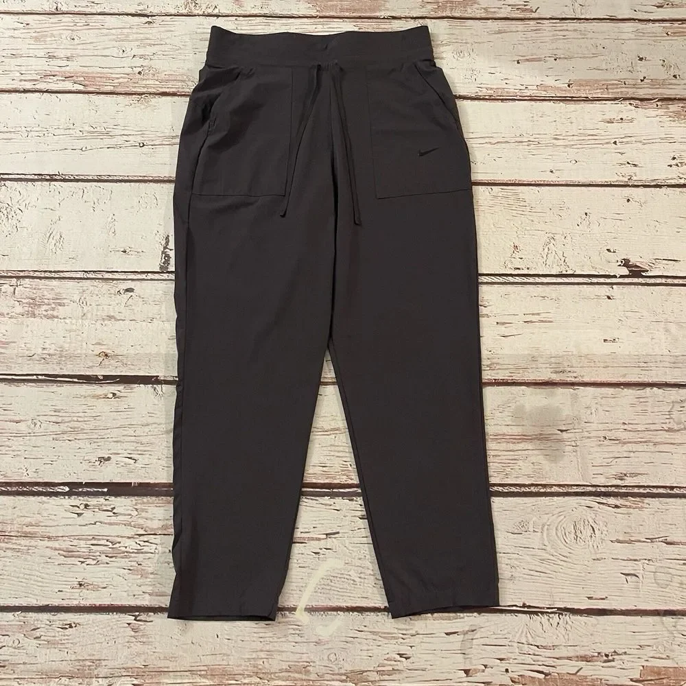 Nike Women's Pants Size Small S Bliss Luxe Flex Yoga Training Gray‎ Dri-FIT